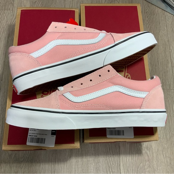 NEW Vans Old Skool Low Women's Size 7-8.5 Light Pink Suede Athletic Skate Shoes - Picture 11 of 11